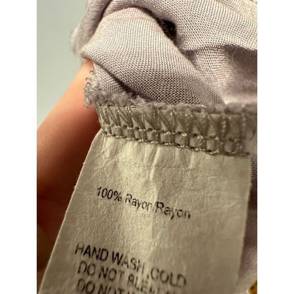 Honey Belle Tunic Dress Long Sleeve Floral Size Large VNeck Tie Neck - Picture 6 of 6